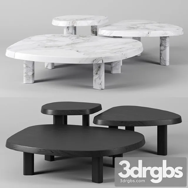 L series marble coffee table 2 3D Model Free