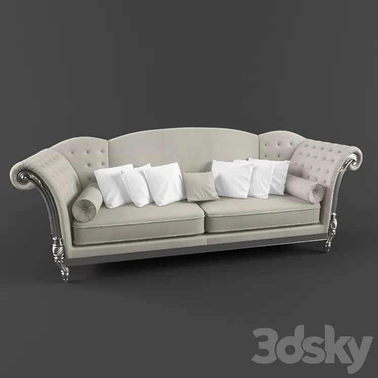 L Sofa Neoklasika 3D Model