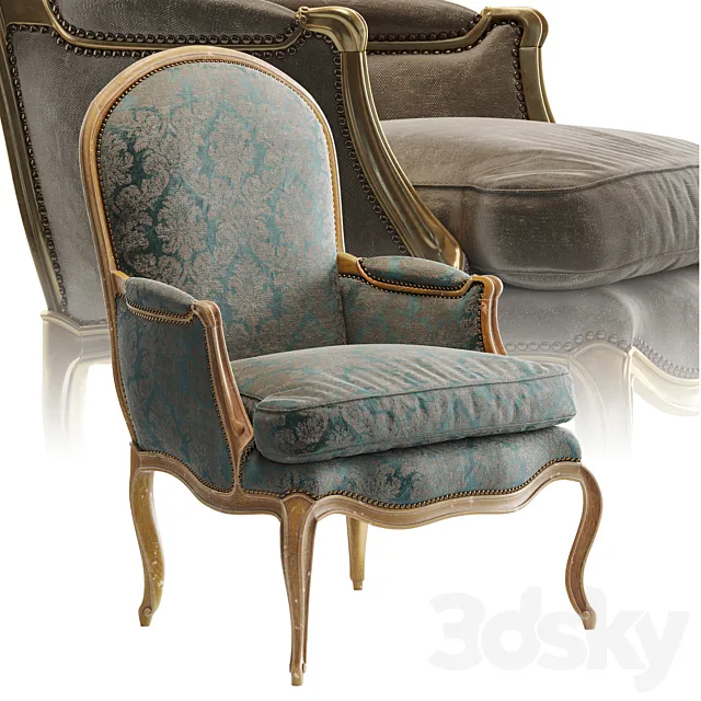 L.XV BERGERE_armchair 3D Model