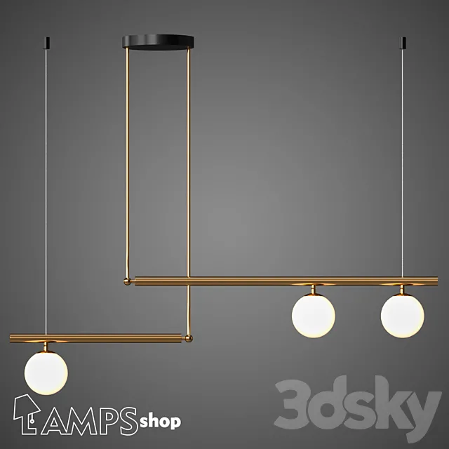 L1157 Chandelier ORB A 3D Model