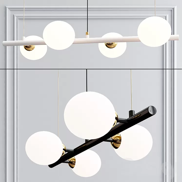 L1287 Chandelier Paraglider 3D Model