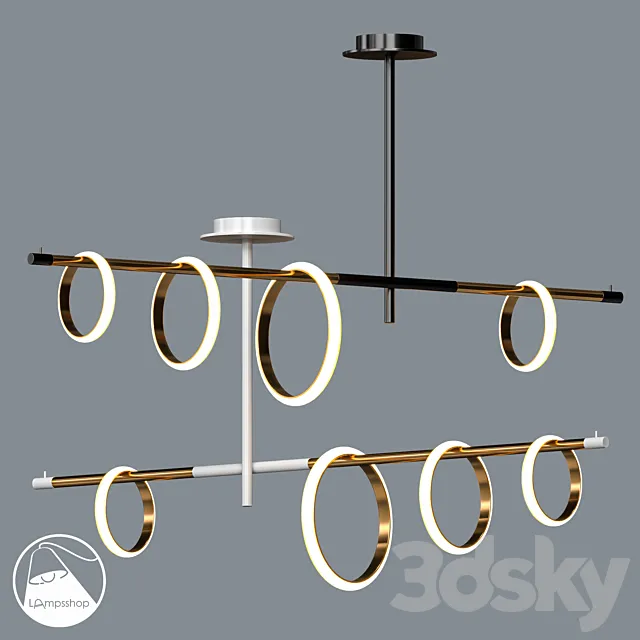 L1295 Chandeliers Gala Magic 3D Model