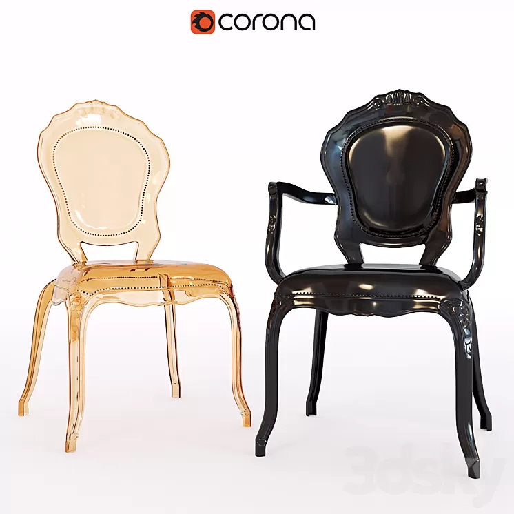 La belle Epoque chair -replica 3D Model
