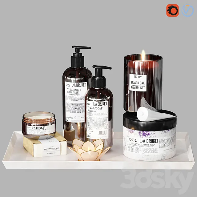 LA Bruket decor set-02 3DModel
