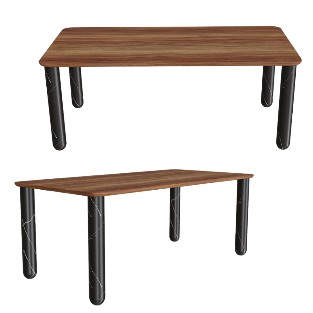 La Chance - Dining table Sunday square 3D Model