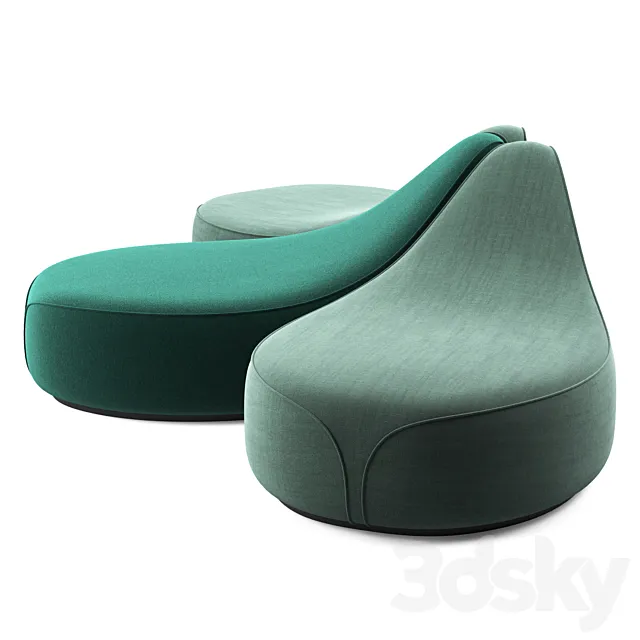 La cividina waves dormeuse 3D Model