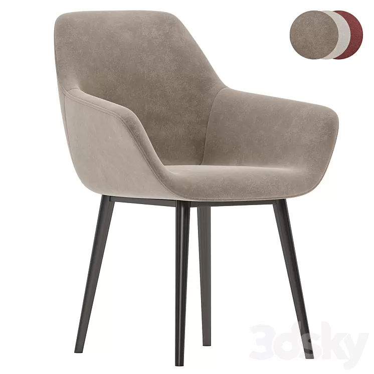 La Forma Aminy Chair 3D Model Free
