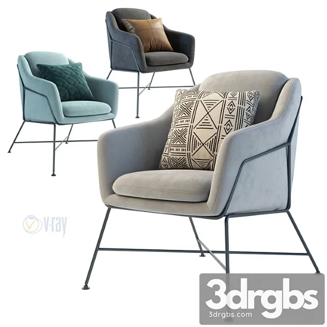 La forma. armchair brida 3D Model Free