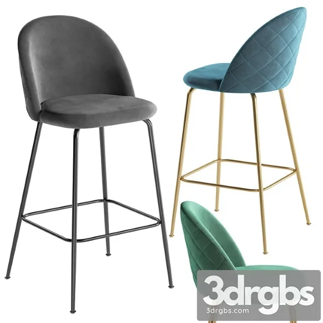 La forma barstool mystere cult furniture heather brooke 2 3D Model Free