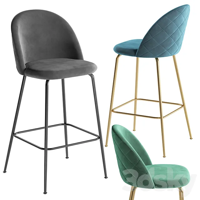 La Forma barstool Mystere Cult Furniture Heather Brooke 3DModel