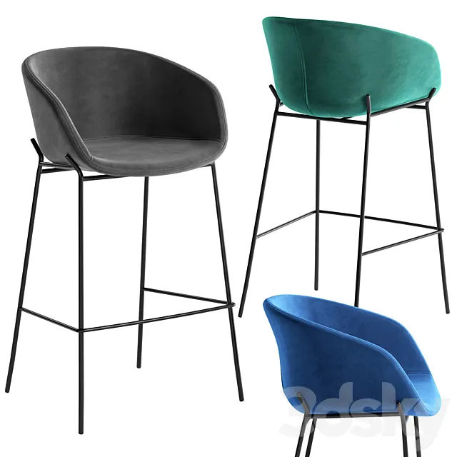 La forma barstool zadine 3DModel