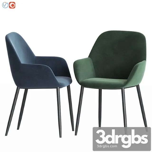 La forma konna chair 2 3D Model Free