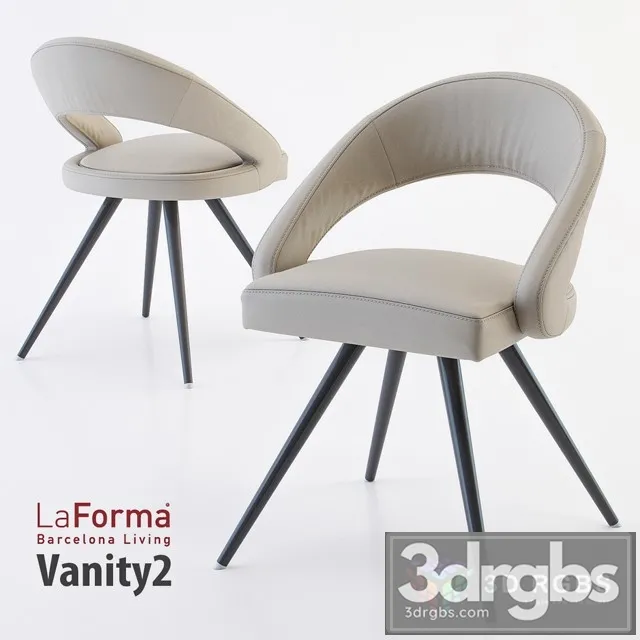 La Forma Vanity Armchair 02 3D Model Free