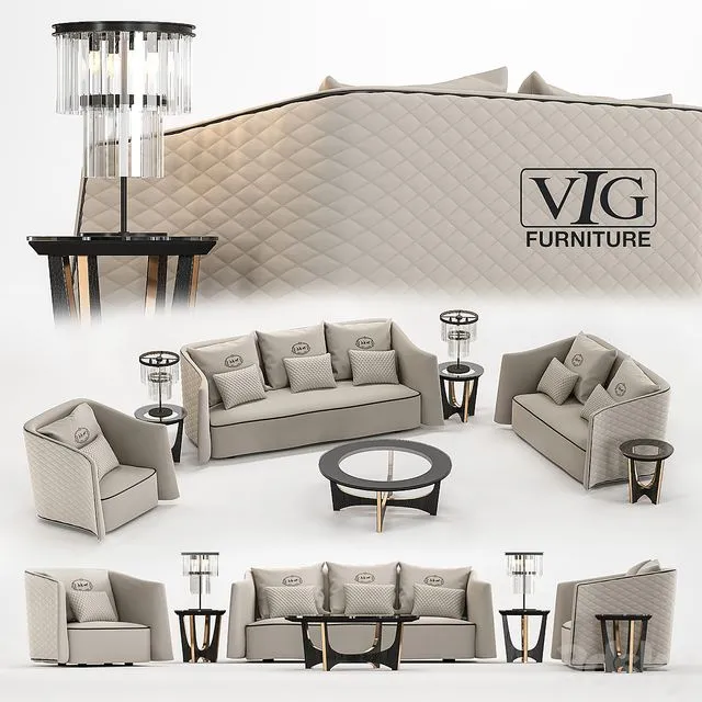 La furniture A & X Talin 3D Model