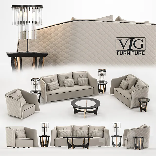 La furniture A & X Talin 3D Model