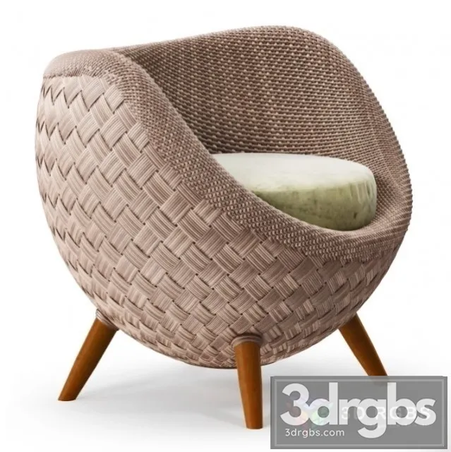 La Luna Easy Armchair 3D Model Free
