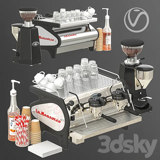 La marzocco coffee set 3DModel