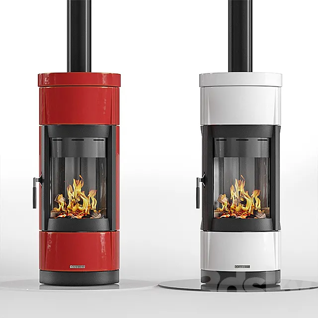 La Nordica FORTUNA. FORTUNA Panorama. FORTUNA Bifacciale stove 3DModel