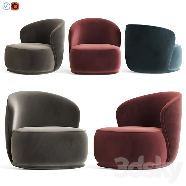 La Pipe Lounge Chair 3DModel