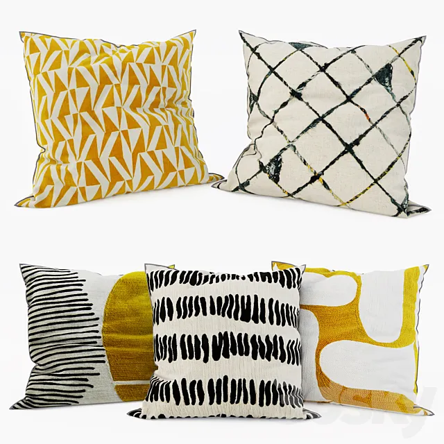 La Redoute - Decorative Pillows set 2 3D Model