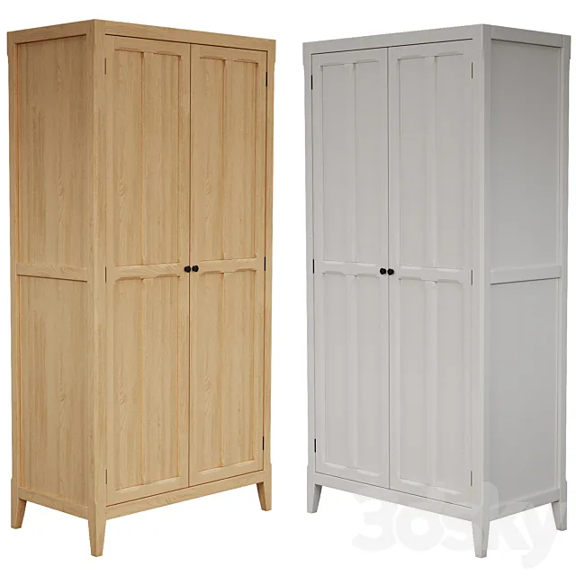 La Redoute Eugénie 2-Door Wardrobe 3D Model