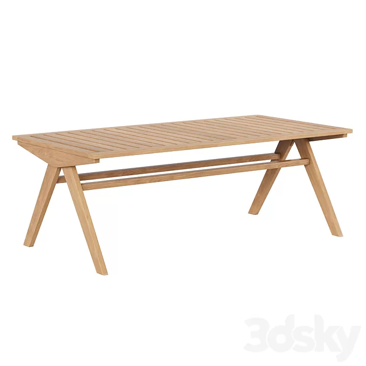 La Redoute Folda garden outdoor table 3D Model Free