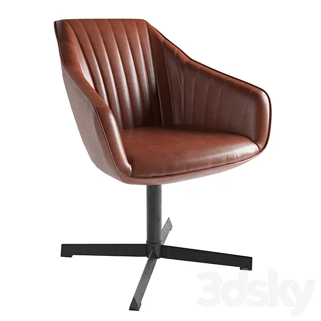 La Redoute Interieurs Office swivel armchair Hiba 3D Model