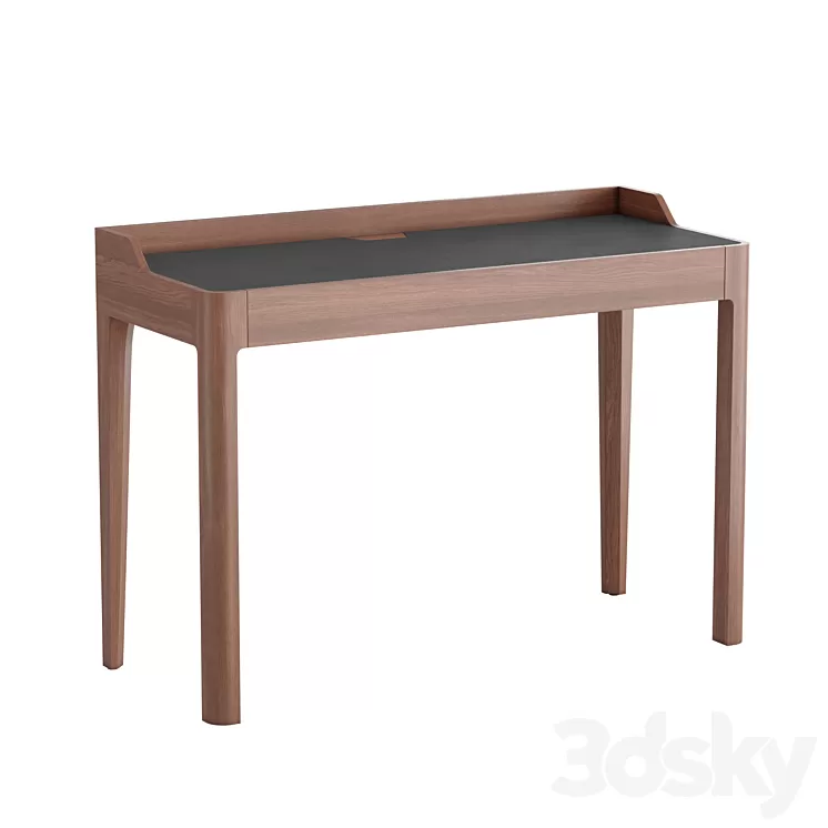 La Redoute Junius Desk walnut wood 3D Model Free