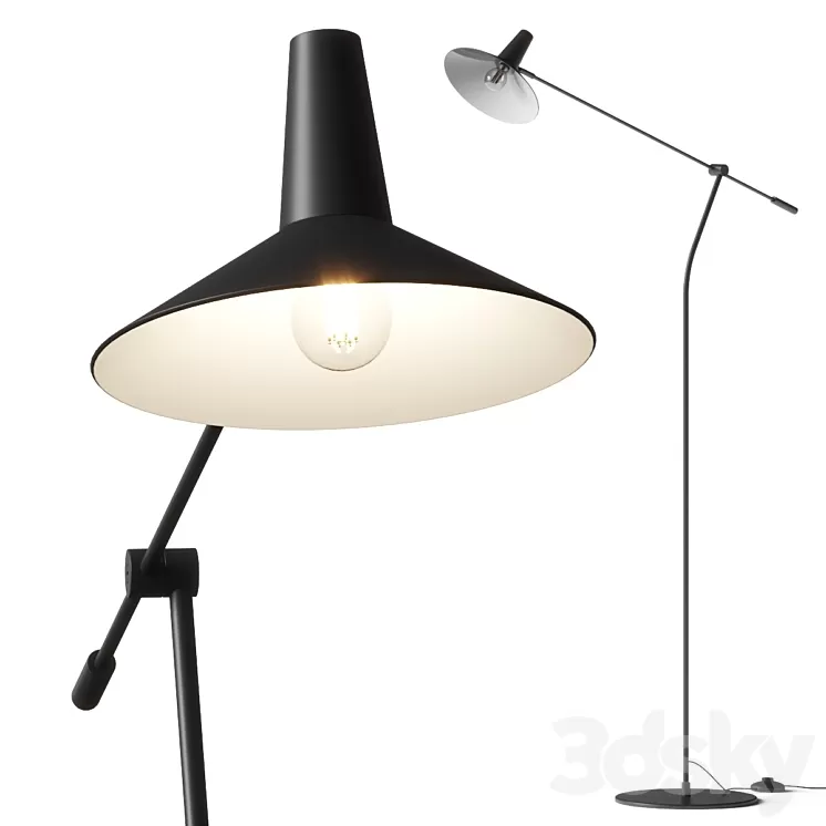 La Redoute Lidia Metal Floor Lamp 3D Model Free Download