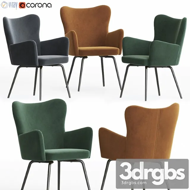 La Redoute Luxore Dining Chair 3D Model Free
