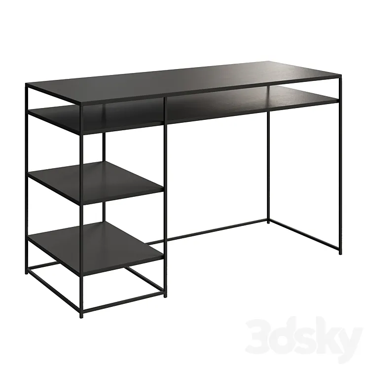 La Redoute Metal Writing Desk Hiba 3D Model Free