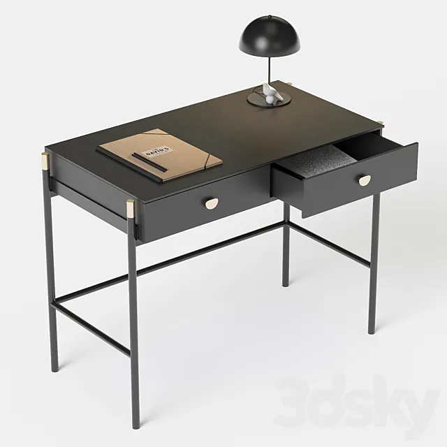 La Redoute Novani. Office with 2 drawers 3DModel