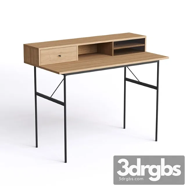 La Redoute Nyjo Writing Desk With Extension 3D Model Free