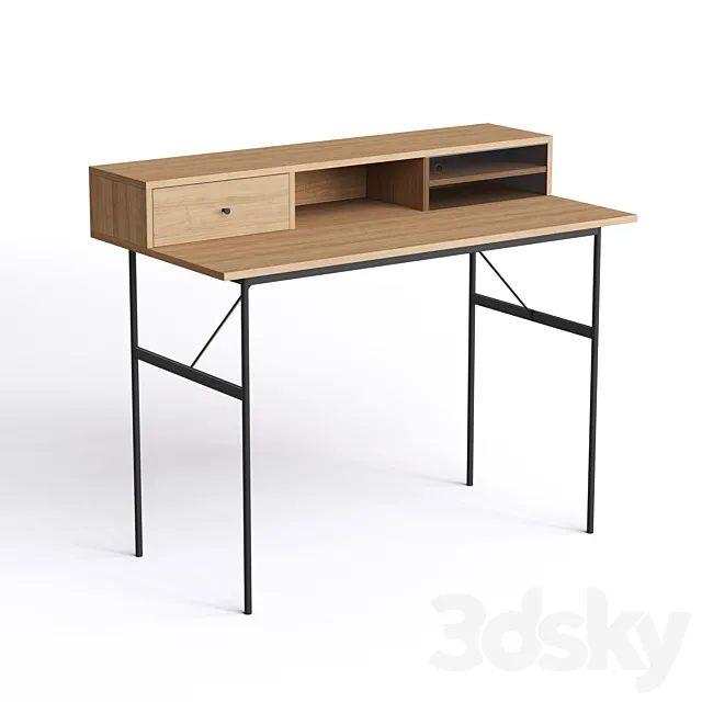 La Redoute Nyjo Writing desk with extension 3D Model