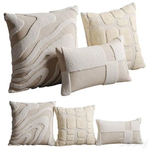 La Redoute pillow set 3D Model