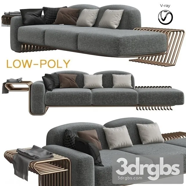 La Sofa By Atelier D Amis 01 3D Model Free