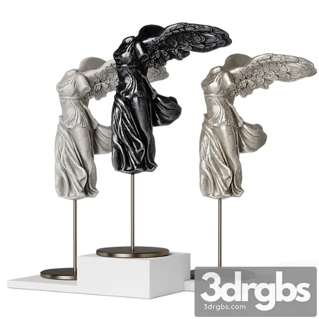 La victoire de samothrace statuette set 3D Model Free