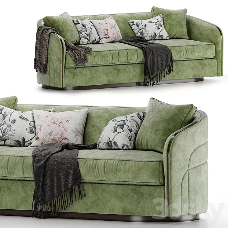 La vie de la fete caracole sofa 3D Model