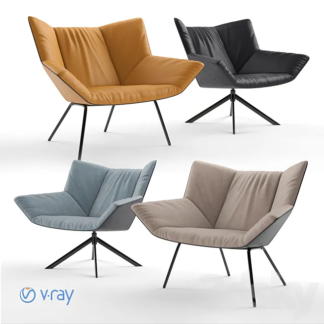 Label. Armchair Gustav. 3D Model