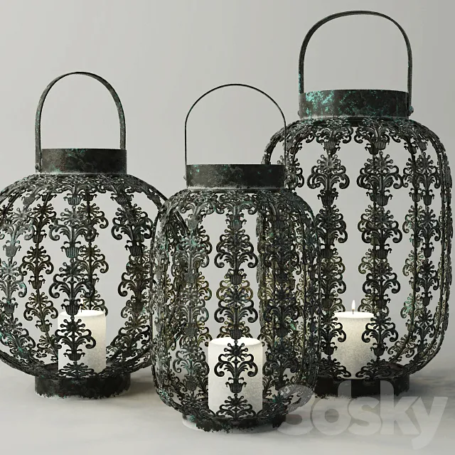 Lacework Lanterns 3D Model