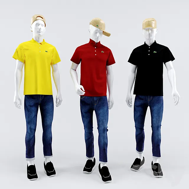Lacoste Man mannequin 3D Model