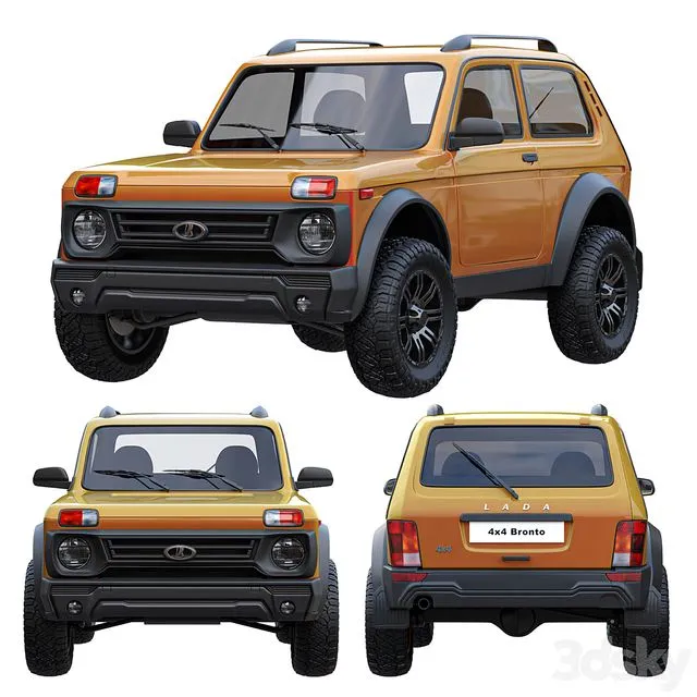 Lada Niva Bronto 4x4 3D Model