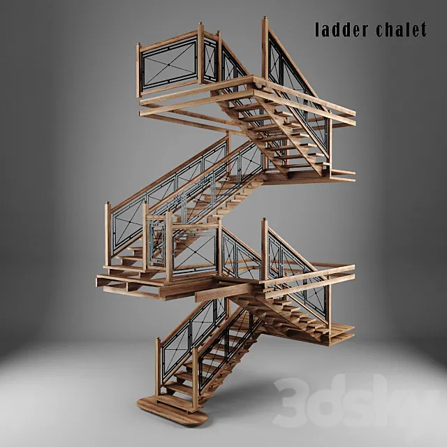 ladder chalet 3DModel
