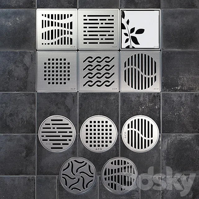 Ladders shower ACO Showerpoint (backlit) 3D Model