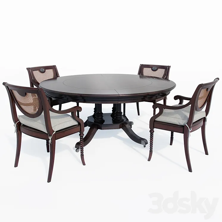 LADY EMILY'S FAVORITE ARM CHAIR 3D Model Free