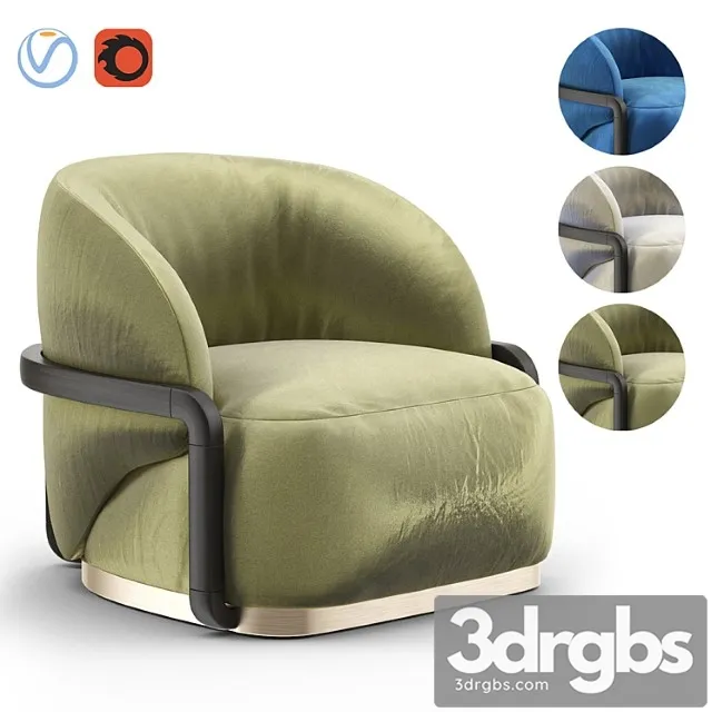 Lady peacock armchair 3D Model Free