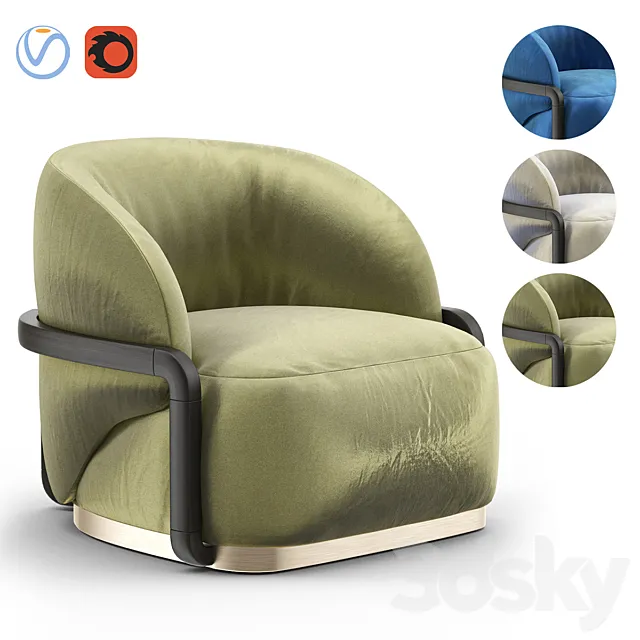 LADY PEACOCK Armchair 3DModel