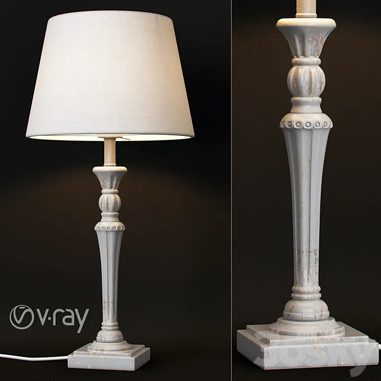 Lady table lamp 3D Model Free Download