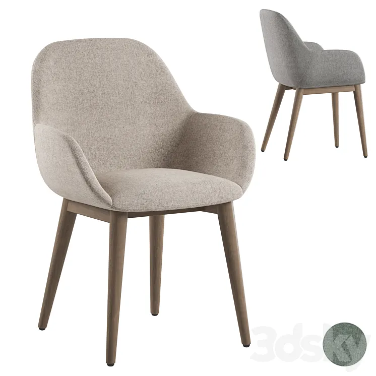 LaForma Konna chair 3D Model Free