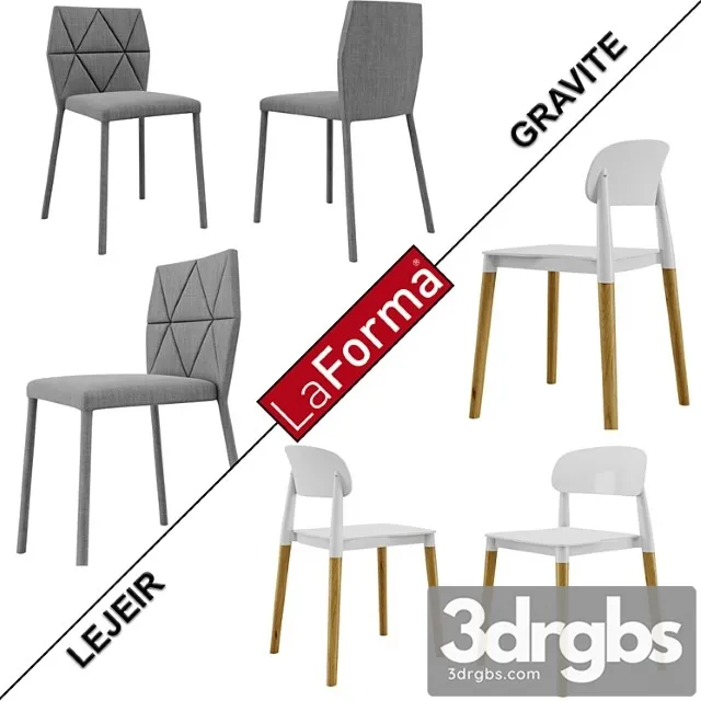 Laforma Lejeir Gravite Chairs 3D Model Free